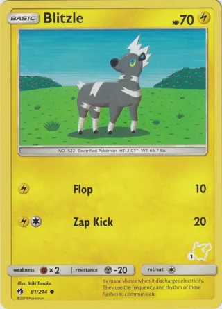 Blitzle - 81/214 (#1 Pikachu Stamped)
