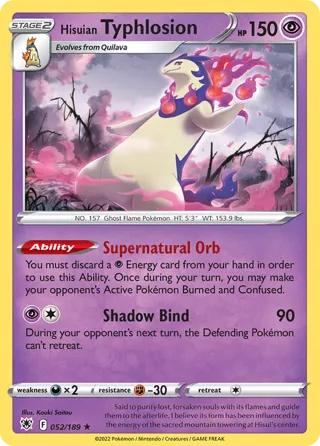 Hisuian Typhlosion - 052/189 (GameStop Exclusive)