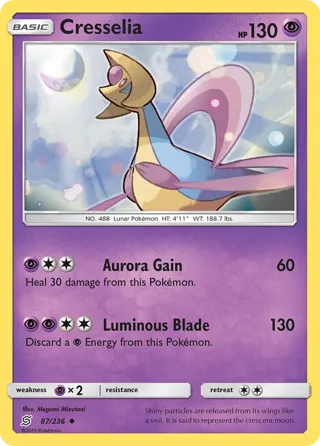 Cresselia - 87/236 (Mewtwo Stamped)