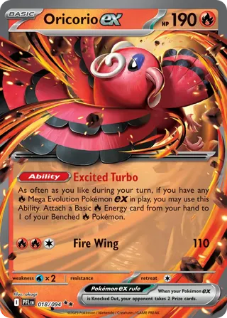 Oricorio ex - 018/094