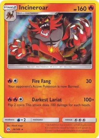 Incineroar - 26/149 (Water Web Holo)