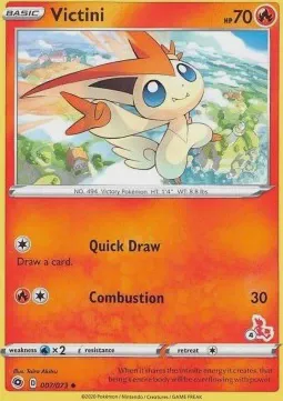 Victini (#4 Cinderace Stamped)