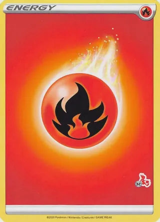 Fire Energy (#32 Cinderace Stamped)