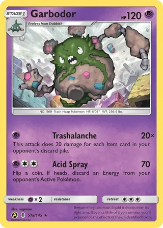 Garbodor - 51a/145 (Cosmos Holo)