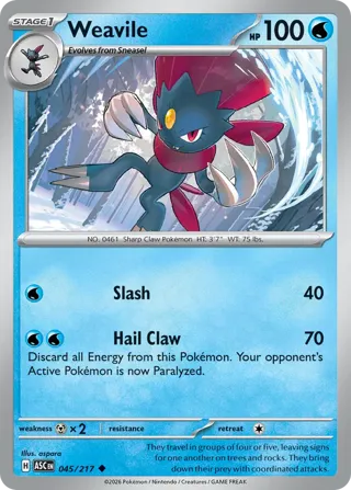 Weavile - 045/217 (Dusk Ball)