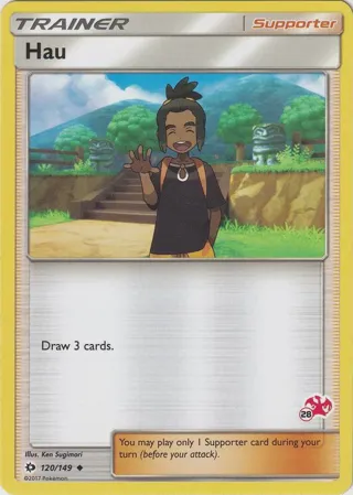 Hau - 120/149 (#28 Charizard Stamped)