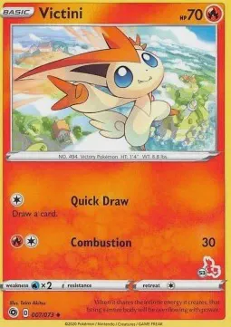 Victini (#53 Cinderace Stamped)