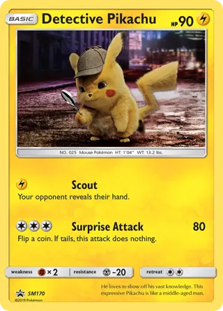 Detective Pikachu (Stamped)