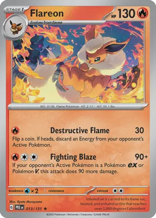 Flareon - 013/131 (Cosmos Holo)
