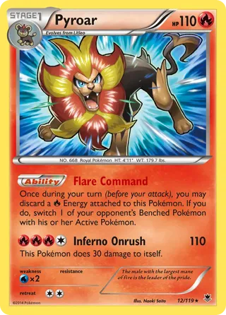 Pyroar - 12/119 (XY Phantom Forces)