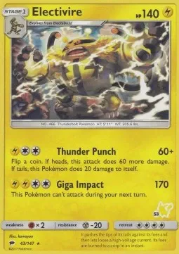 Electivire (#53 Pikachu Stamped)