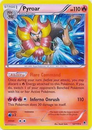 Pyroar - 12/119 (Cosmos Holo)