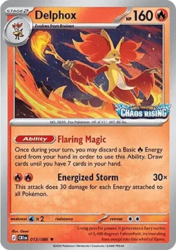 Delphox (Chaos Rising Stamped)