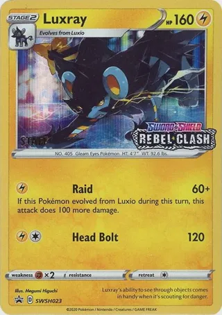 Luxray - SWSH023 (Prerelease) [Staff]