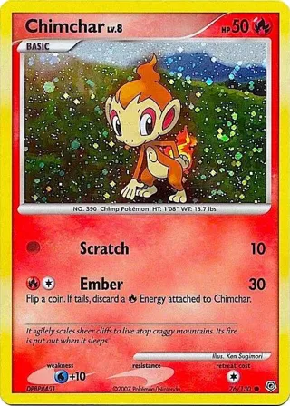 Chimchar - 76/130 (Cosmos Holo)