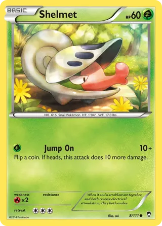 Shelmet - 8/111 (Pokemon League) [1st Place]
