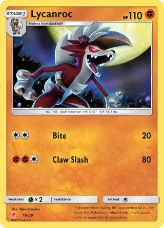 Lycanroc (#16 Non-Holo)