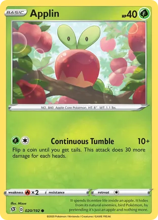 Applin - 020/192 (Cosmos Holo)