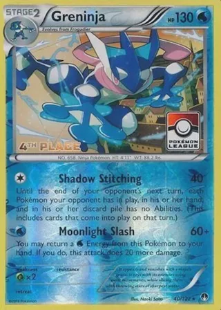 Greninja - 40/122 (Pokemon League) [4th Place]