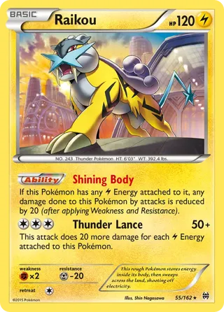 Raikou - 55/162 (Cosmos Holo)