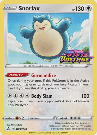 Snorlax - SWSH068 (Prerelease)