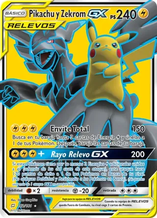 Pikachu y Zekrom GX