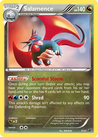 Salamence - 8/20 (Cosmos Holo)