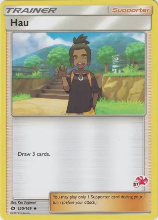Hau - 120/149 (#57 Charizard Stamped)