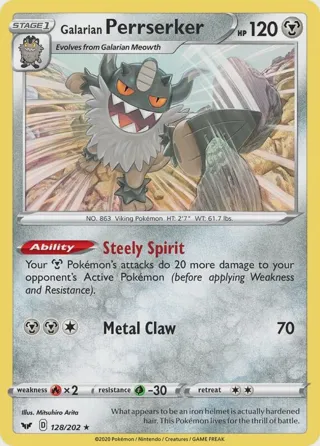 Galarian Perrserker 128/202 (SWSH Base Set)