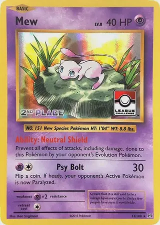 Mew - 53/108 (League Challenge) [2nd Place]