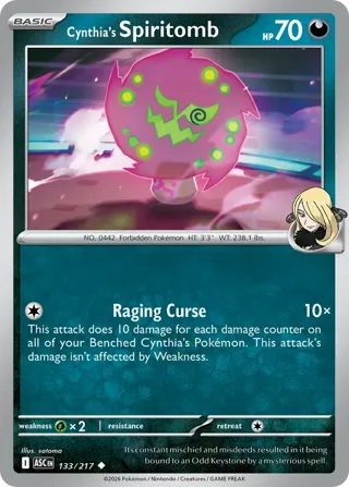 Cynthia's Spiritomb - 133/217 (Poke Ball)