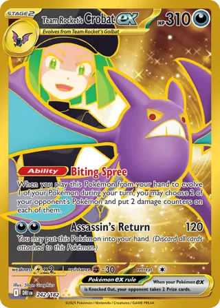 Team Rocket's Crobat ex - 242/182