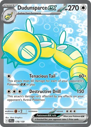 Dudunsparce ex - 178/159