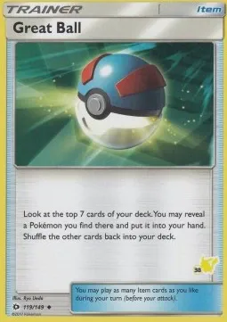 Great Ball (#38 Pikachu Stamped)