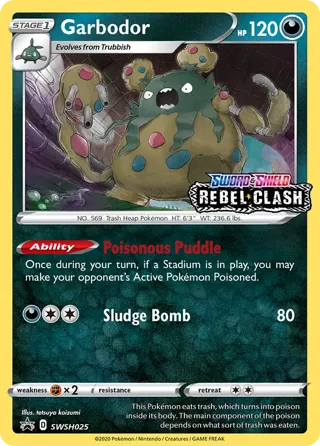 Garbodor - SWSH025 (Prerelease)