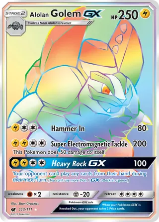 Alolan Golem GX (Secret)