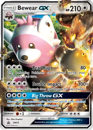 Bewear GX - SM34 (Black Star Promos)