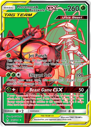 Pheromosa & Buzzwole GX (191) (Full Art)