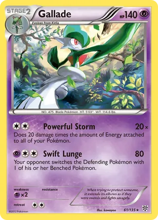 Gallade - 61/135 (Cosmos Holo)
