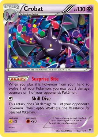 Crobat - 33/119 (Cosmos Holo)