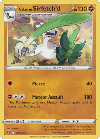 Galarian Sirfetch'd - 095/192 (Cosmos Holo)