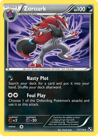 Zoroark - 71/114 (Cracked Ice Holo)