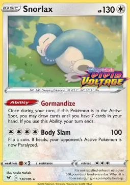 Snorlax (Vivid Voltage Stamped)