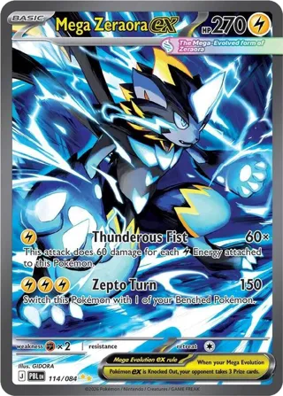 Mega Zeraora ex - 114/084