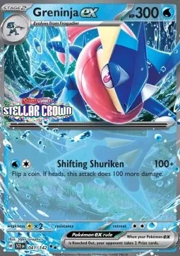 Greninja ex (Stellar Crown Stamped)
