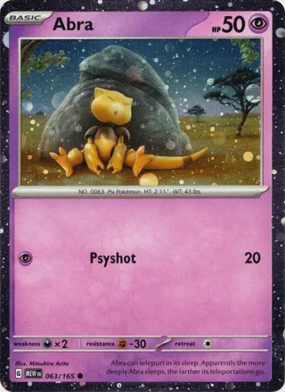 Abra - 063/165 (Cosmos Holo)