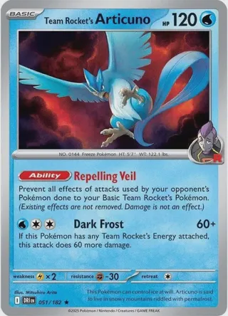 Team Rocket's Articuno - 051/182 (Non-Holo)