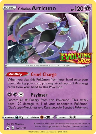 Galarian Articuno - SWSH123 (Prerelease)