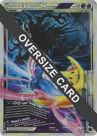 Darkrai & Cresselia Legend - 99/102 & 100/102 (Single Oversized Promo)