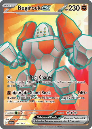 Regirock ex - 214/182